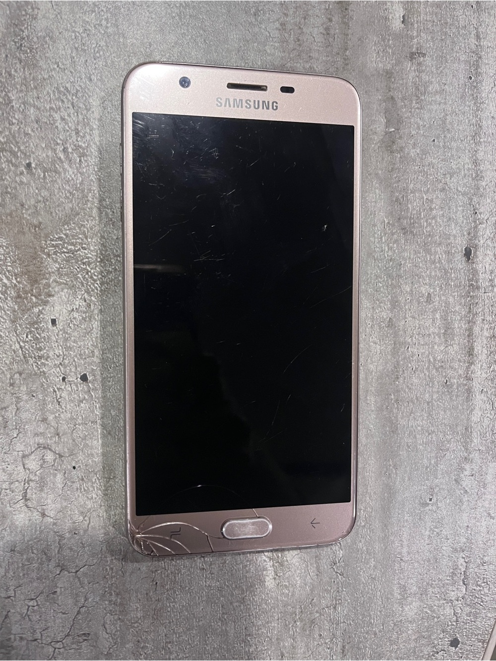 Samsung Galaxy J7 2017 Rose Gold Phone – For Parts / Not Working